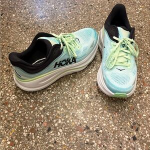 Hoka Men’s Mint and Black Athletic Shoes